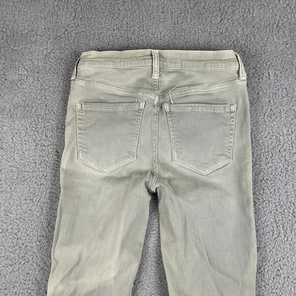 Free People Women's SZ. 26 Gray Cotton Elastane Button Fly Skinny Jeans - Picture 12 of 12